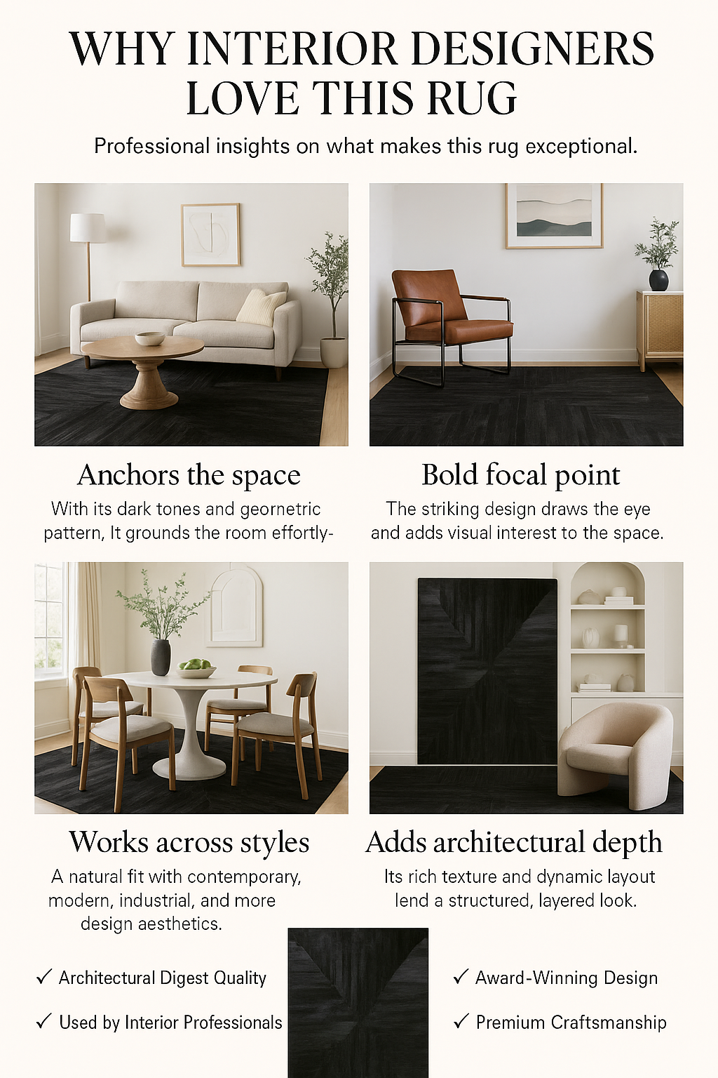 Why Interior Designers Love Cowhide Patchwork Rugs