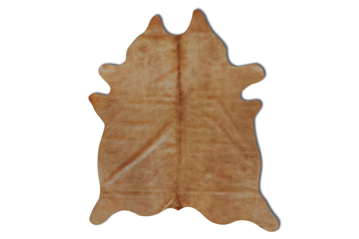 Golden Brown Cowhide Area Rug