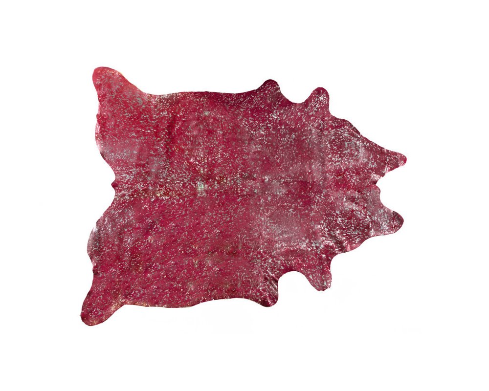 Green Cowhide Hand Knotted Rug – Stain Resistant Style