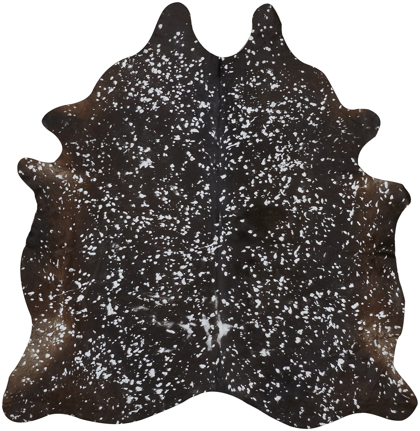 Brown & Silver Cowhide Animal Print Area Rug – Power Loom