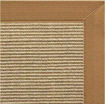 Bone Sisal Rug with Canvas Adobe Border - Free Shipping