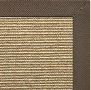 Bone Sisal Rug with Rye Cotton Border - Free Shipping