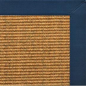 Cognac Sisal Rug with Marina Cotton Border - Free Shipping