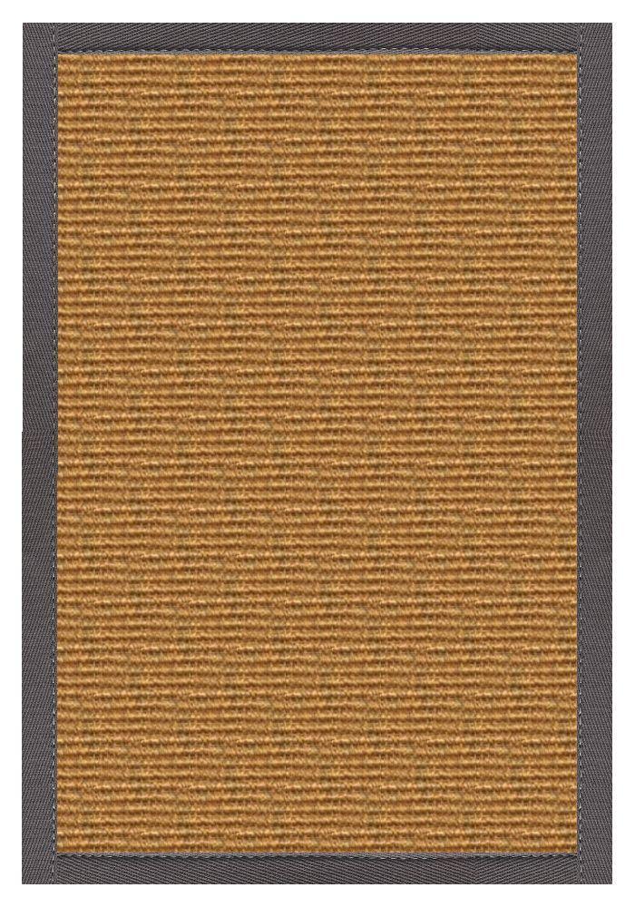 Area Rugs - Sustainable Lifestyles Cognac Sisal Rug With Quarry Cotton Border