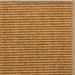 Cognac Sisal Rug with Serged Border (Color 29315) - Free Shipping