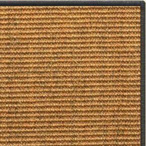 Cognac Sisal Rug with Serged Border (Color 29750) - Free Shipping