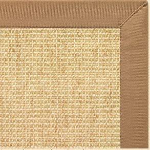 Sand Sisal Rug with Granola Cotton Border - Free Shipping