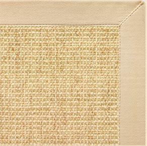 Sand Sisal Rug with Magnolia Cotton Border - Free Shipping