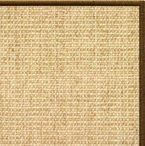 Sand Sisal Rug with Serged Border (Color 1048) - Free Shipping