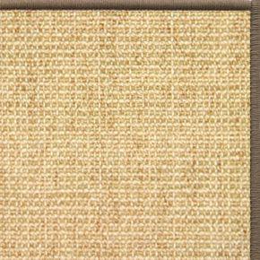 Sand Sisal Rug with Serged Border (Color 518) - Free Shipping