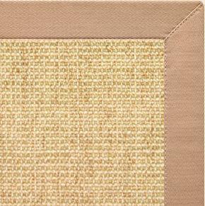 Sand Sisal Rug with Straw Cotton Border - Free Shipping