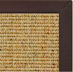 Spice Sisal Rug with Cocoa Bean Cotton Border - Free Shipping