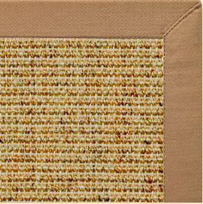 Spice Sisal Rug with Granola Cotton Border - Free Shipping