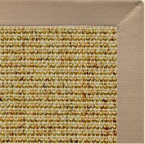 Spice Sisal Rug with Ivory Blush Cotton Border - Free Shipping