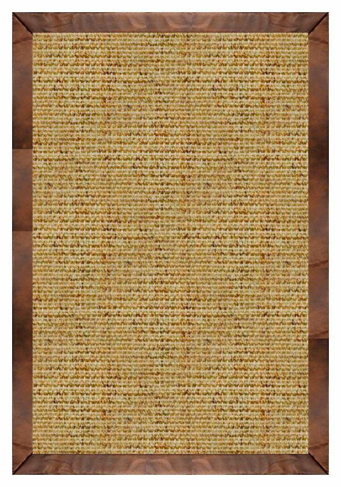 Area Rugs - Sustainable Lifestyles Spice Sisal Rug With Oak Leather Border