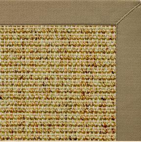 Spice Sisal Rug with Oat Straw Cotton Border - Free Shipping