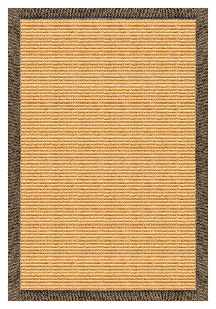 Area Rugs - Sustainable Lifestyles Tan Sisal Rug With Eucalyptus Cotton Border