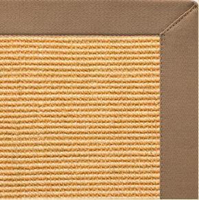 Tan Sisal Rug with Harvest Haze Cotton Border - Free Shipping