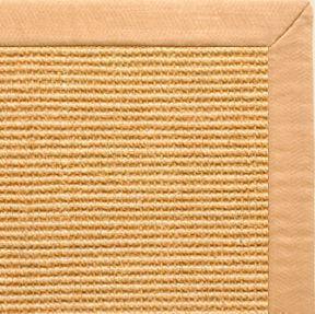 Tan Sisal Rug with Honey Linen Border - Free Shipping