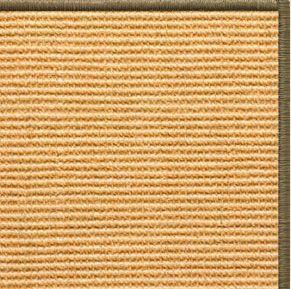 Tan Sisal Rug with Serged Border (Color 10639) - Free Shipping