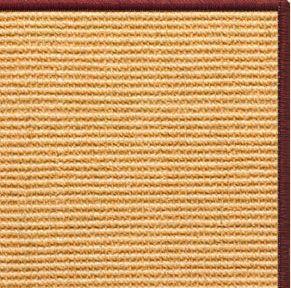 Tan Sisal Rug with Serged Border (Color 11989) - Free Shipping