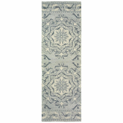 Casual Rug - Craft Ash Ivory Floral Border Casual Rug