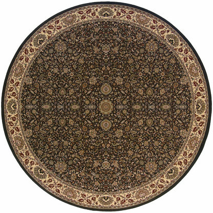 Woven - Ariana Brown Ivory Oriental Traditional Traditional Rug
