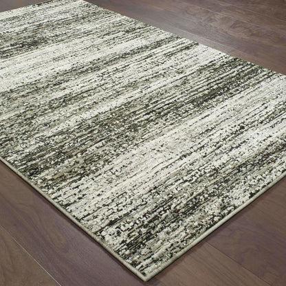 Woven - Atlas Ash Charcoal Abstract Distressed Casual Rug