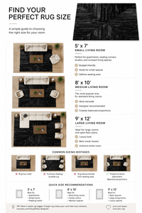 Cowhide Rug Size Guide – How to Choose the Right Rug Size | infographic-size-guide 5