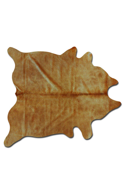 Golden Brown Cowhide Area Rug