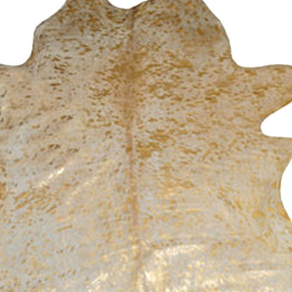 **Cowhide Print Area Rug – Natural, Soft & Stylish**