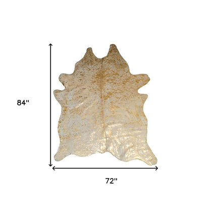 **Cowhide Print Area Rug – Natural, Soft & Stylish**