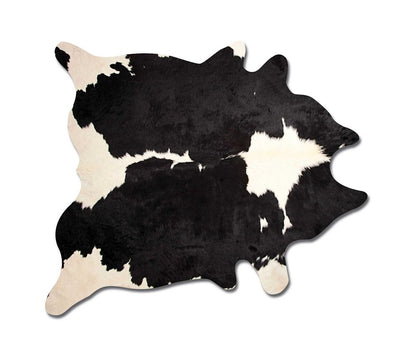 Black Cowhide Animal Print Rug – Modern Statement Decor