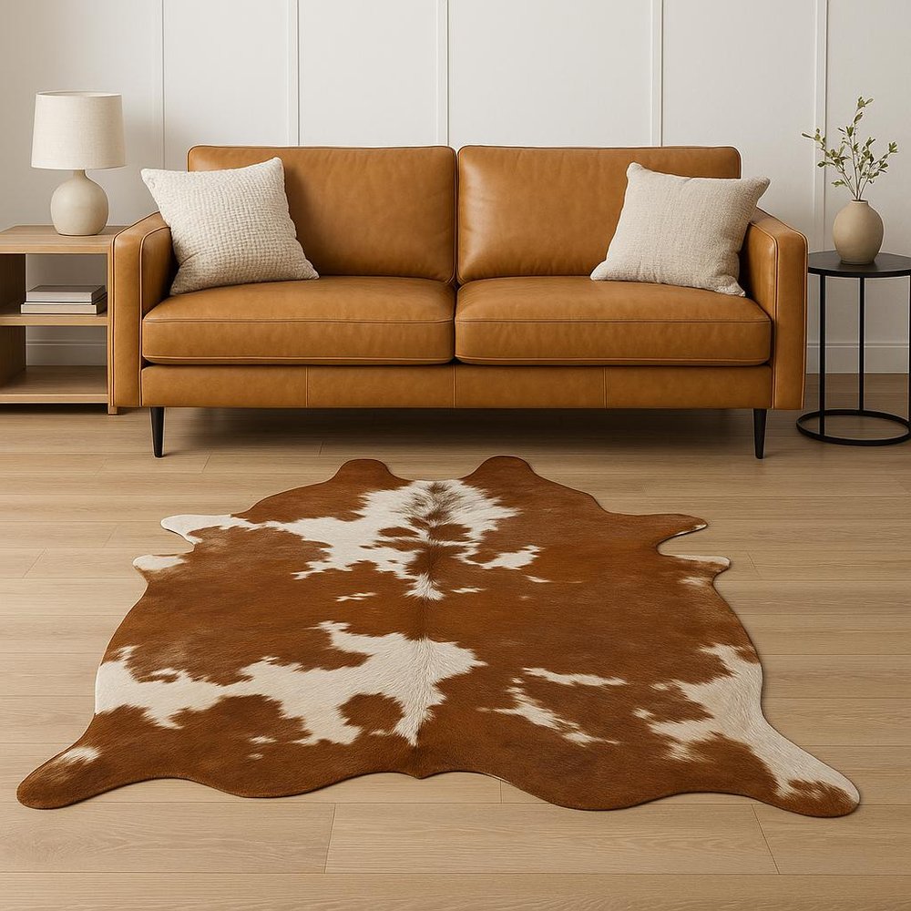 Black Cowhide Animal Print Rug – Modern Statement Decor