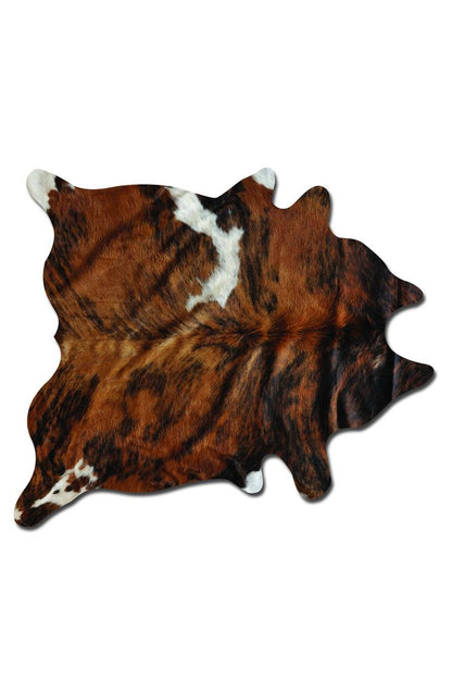 Cowhide Area Rug – Brown & Black Modern Accent