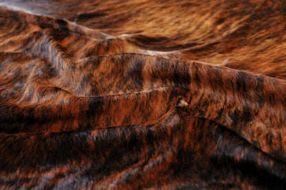 Cowhide Area Rug – Brown & Black Modern Accent