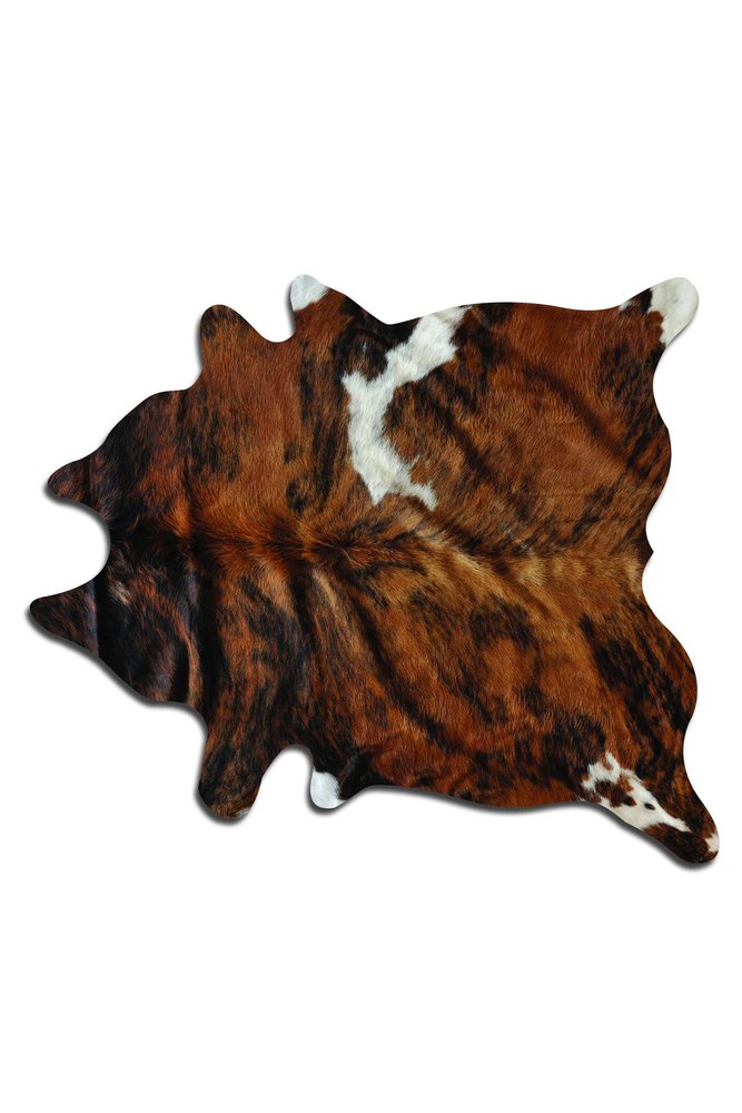 Cowhide Area Rug – Brown & Black Modern Accent