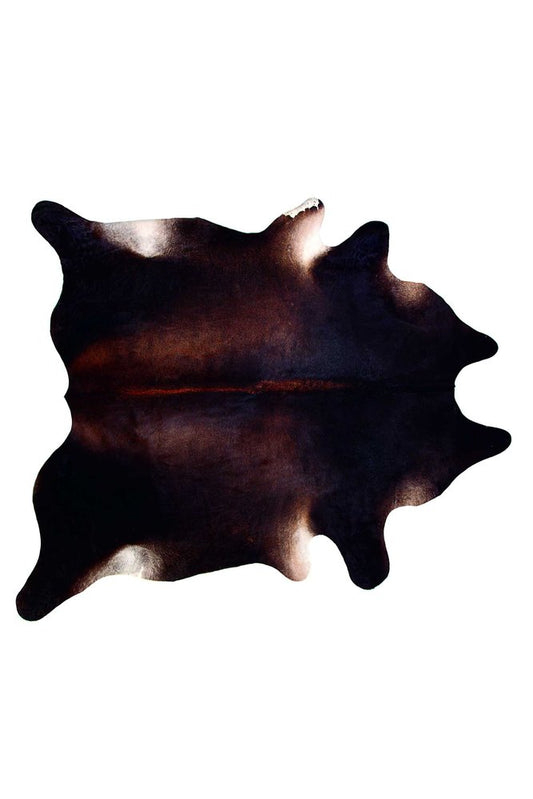 Cowhide Area Rug – Brown & Black Modern Accent