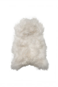 2' X 3' White Natural Wool Long-Haired Sheepskin Area Rug — sheepskin area rug 2