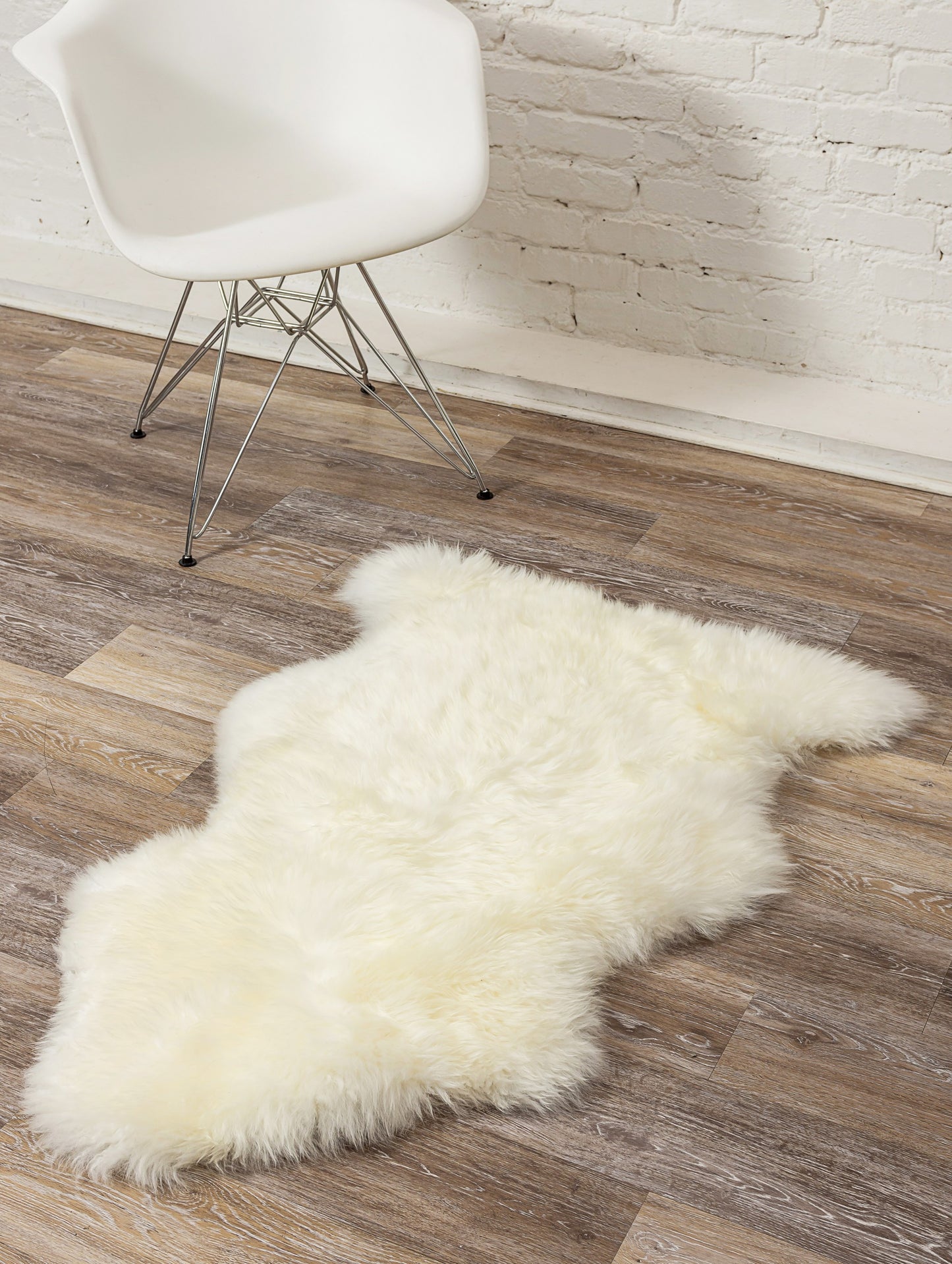 2' X 3' Gold Sheepskin Non Skid Area Rug