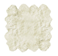 6' X 8' Natural New Zealand Sheepskin Area Rug 1