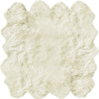 6' X 8' Natural New Zealand Sheepskin Area Rug 7