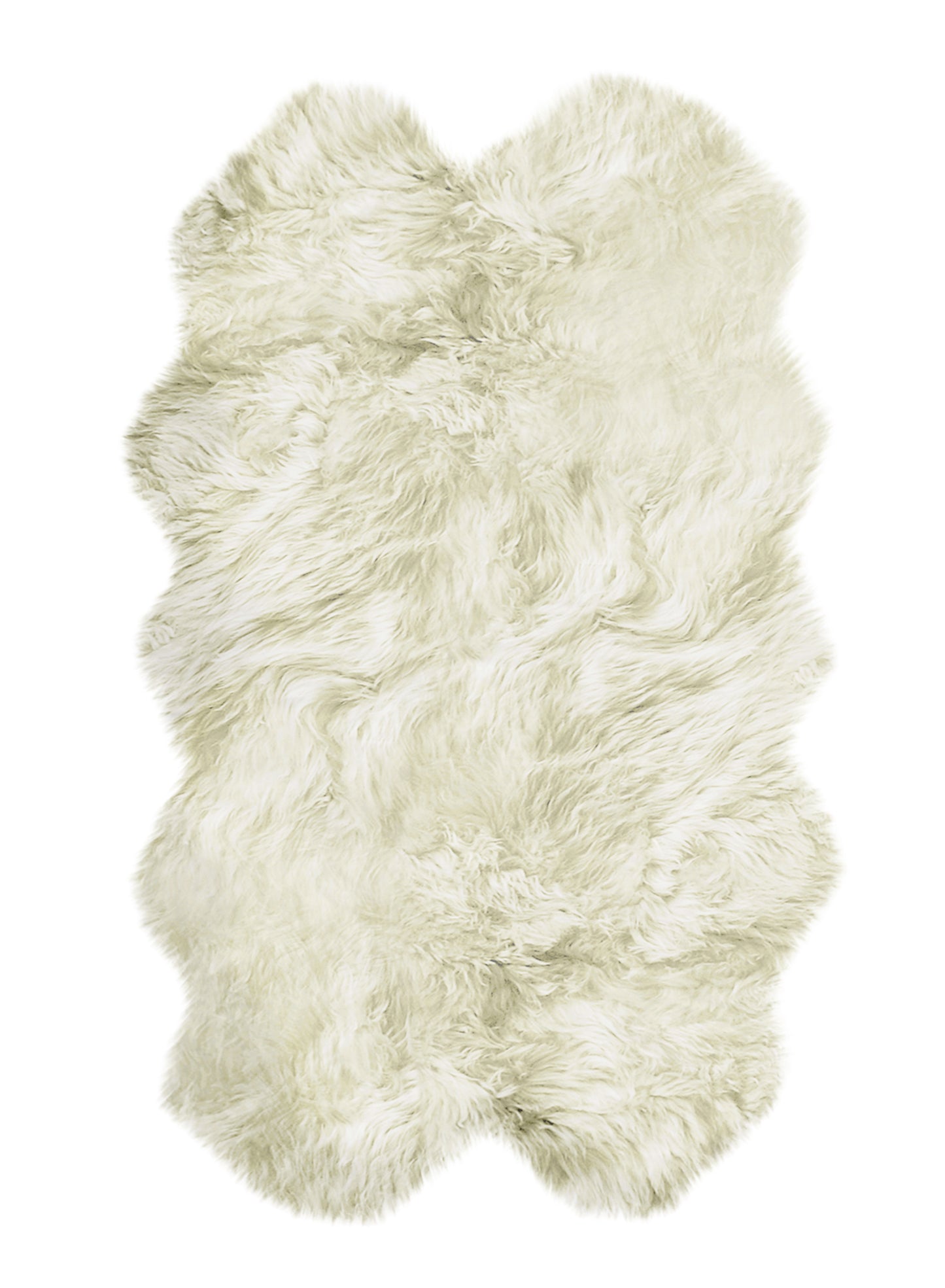 4' X 6' Natural Flokati Genuine Sheepskin Area Rug