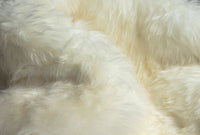 6' X 6' Natural Sheepskin Non Skid Area Rug 2