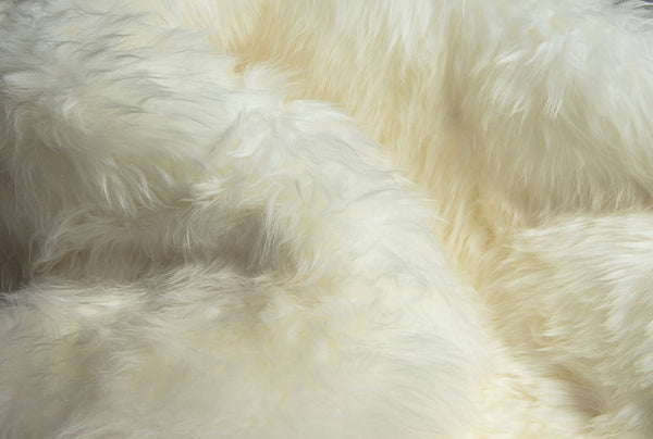 6' X 6' Natural Sheepskin Non Skid Area Rug alternate view