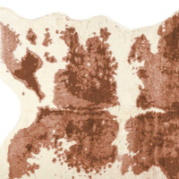 Faux Cowhide Area Rug – Brown & Ivory Animal Print — cowhide area rug 6