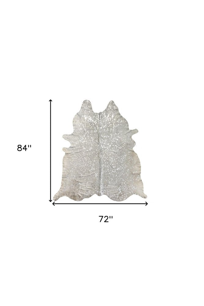 **Cowhide Print Area Rug – Natural, Soft & Stylish**