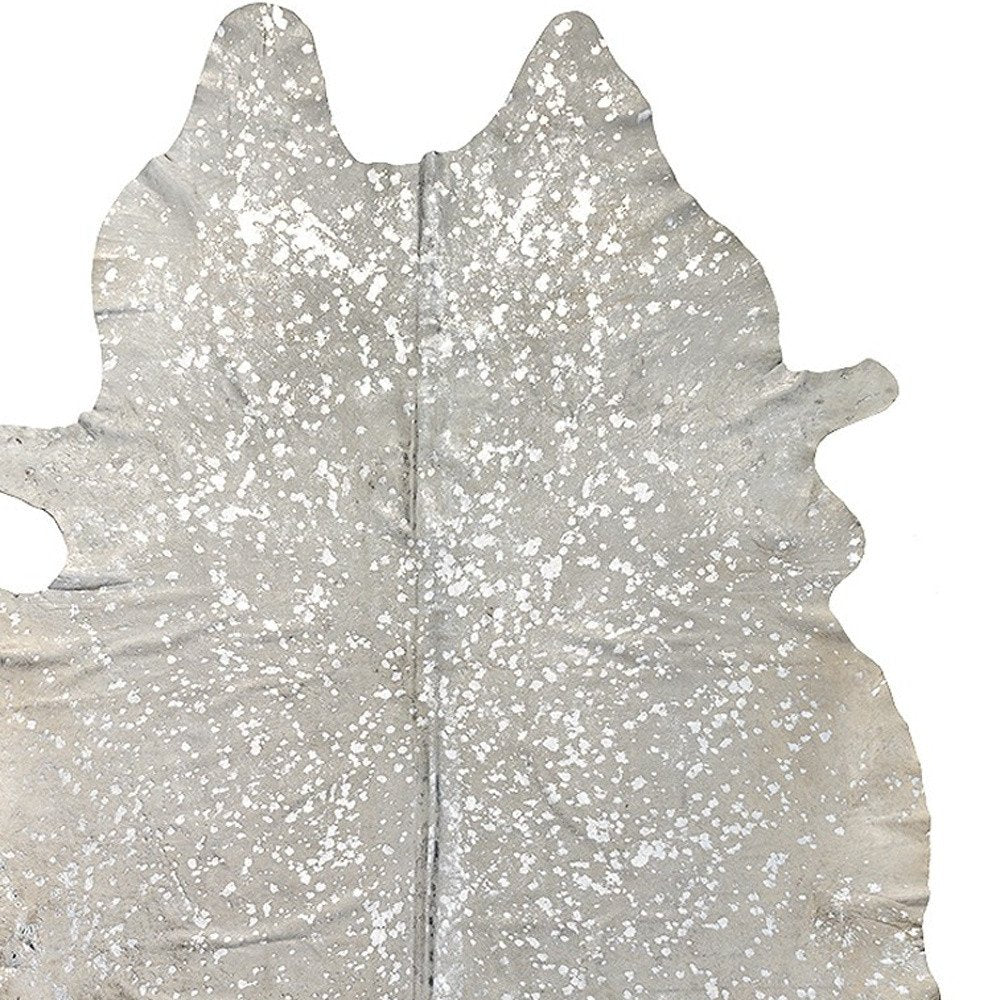 **Cowhide Print Area Rug – Natural, Soft & Stylish**