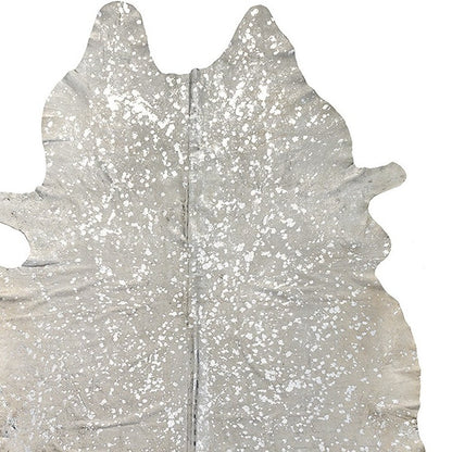 **Cowhide Print Area Rug – Natural, Soft & Stylish**