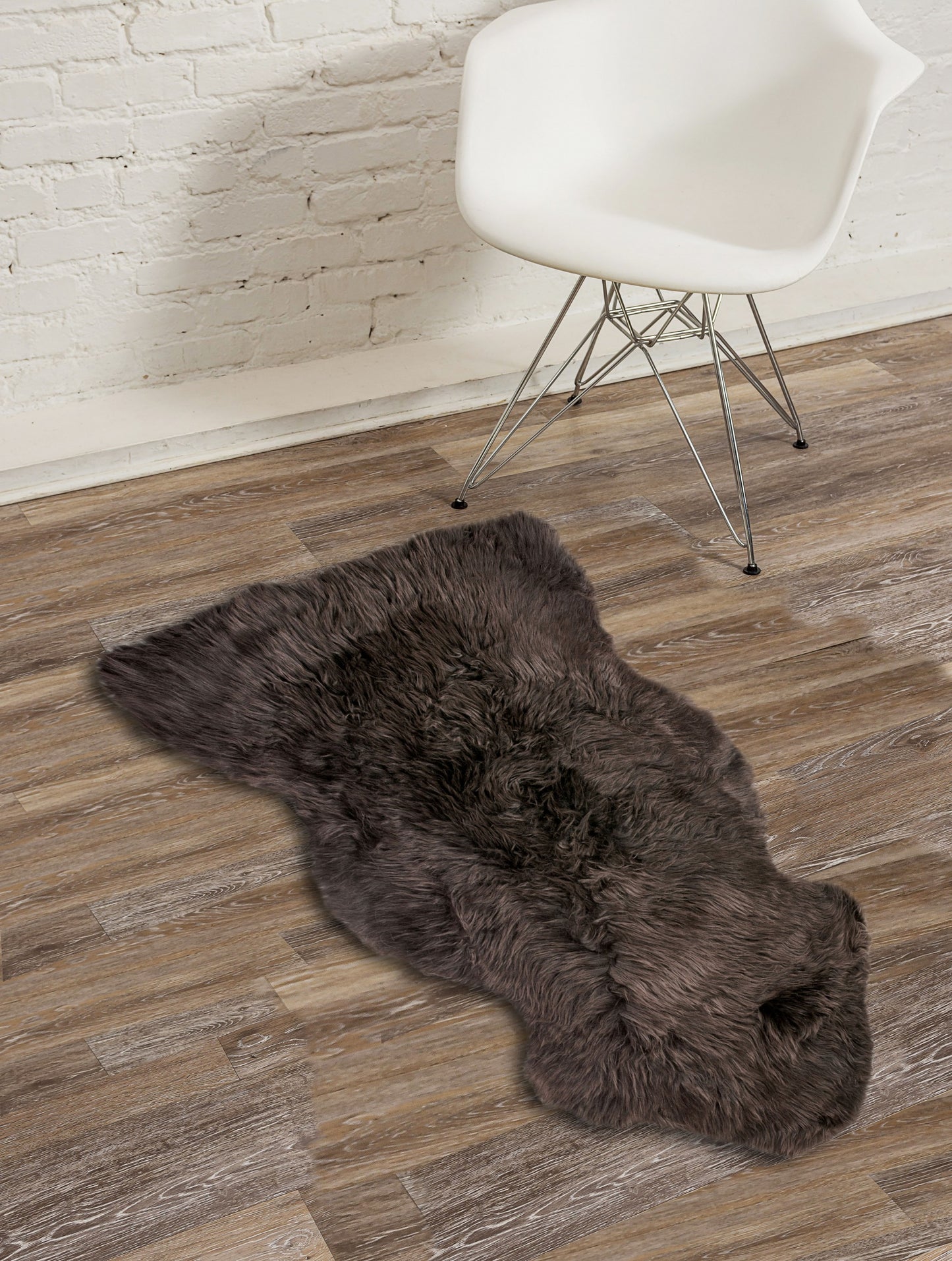 2' X 3' Gold Sheepskin Non Skid Area Rug